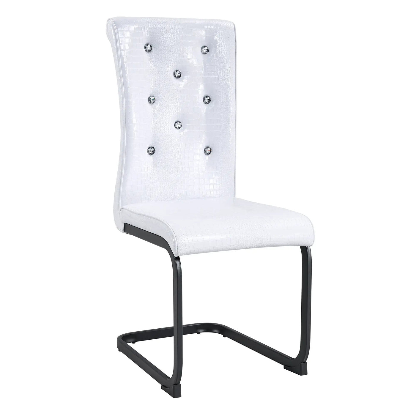 Alligator Skin Upholstered Dining Chairs by Unique Piece Furniture