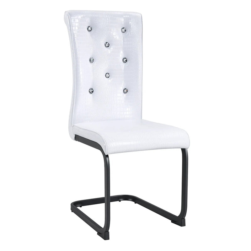 Alligator Skin Upholstered Dining Chairs by Unique Piece Furniture