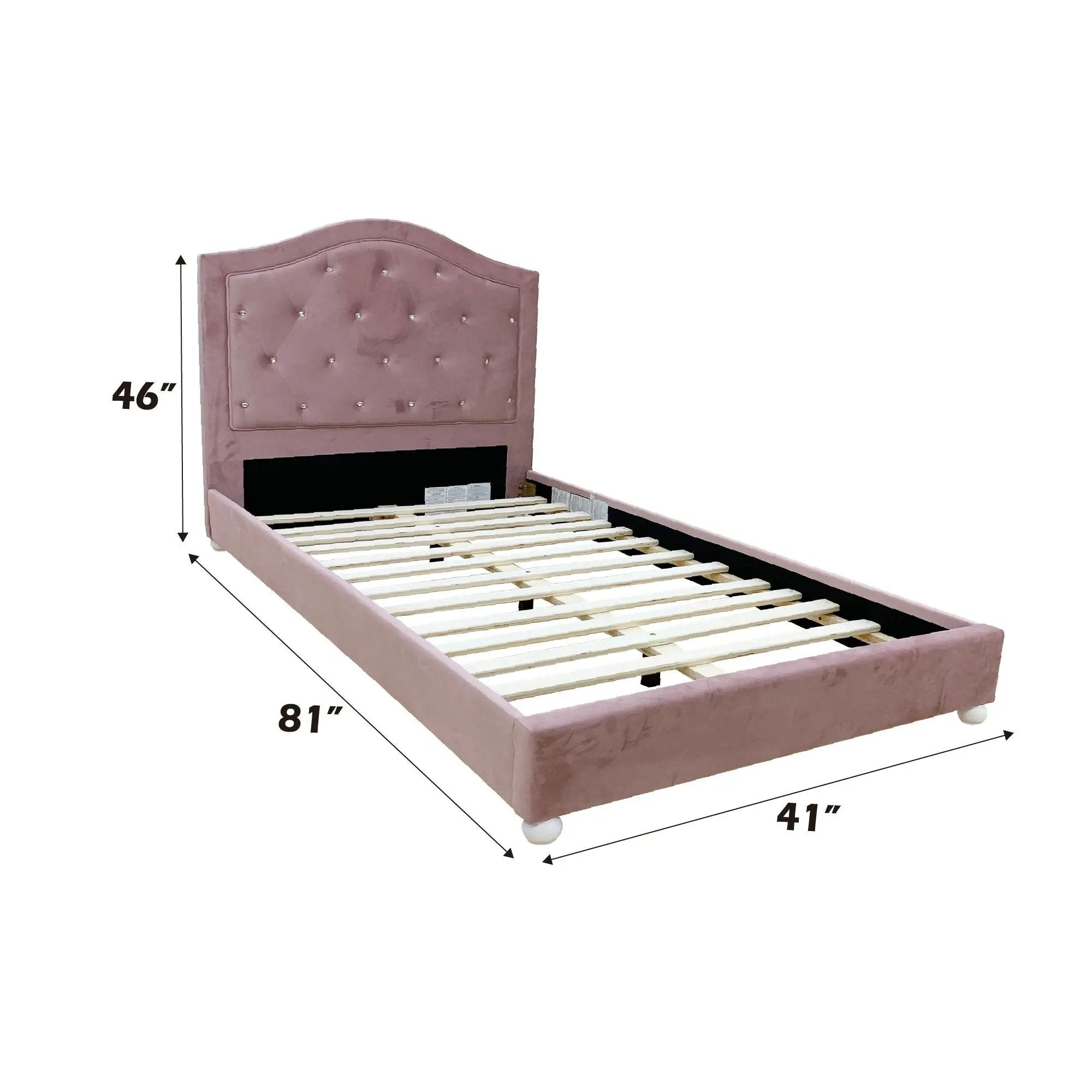 Reggie - Twin Bed - Pink by Unique Piece Furniture