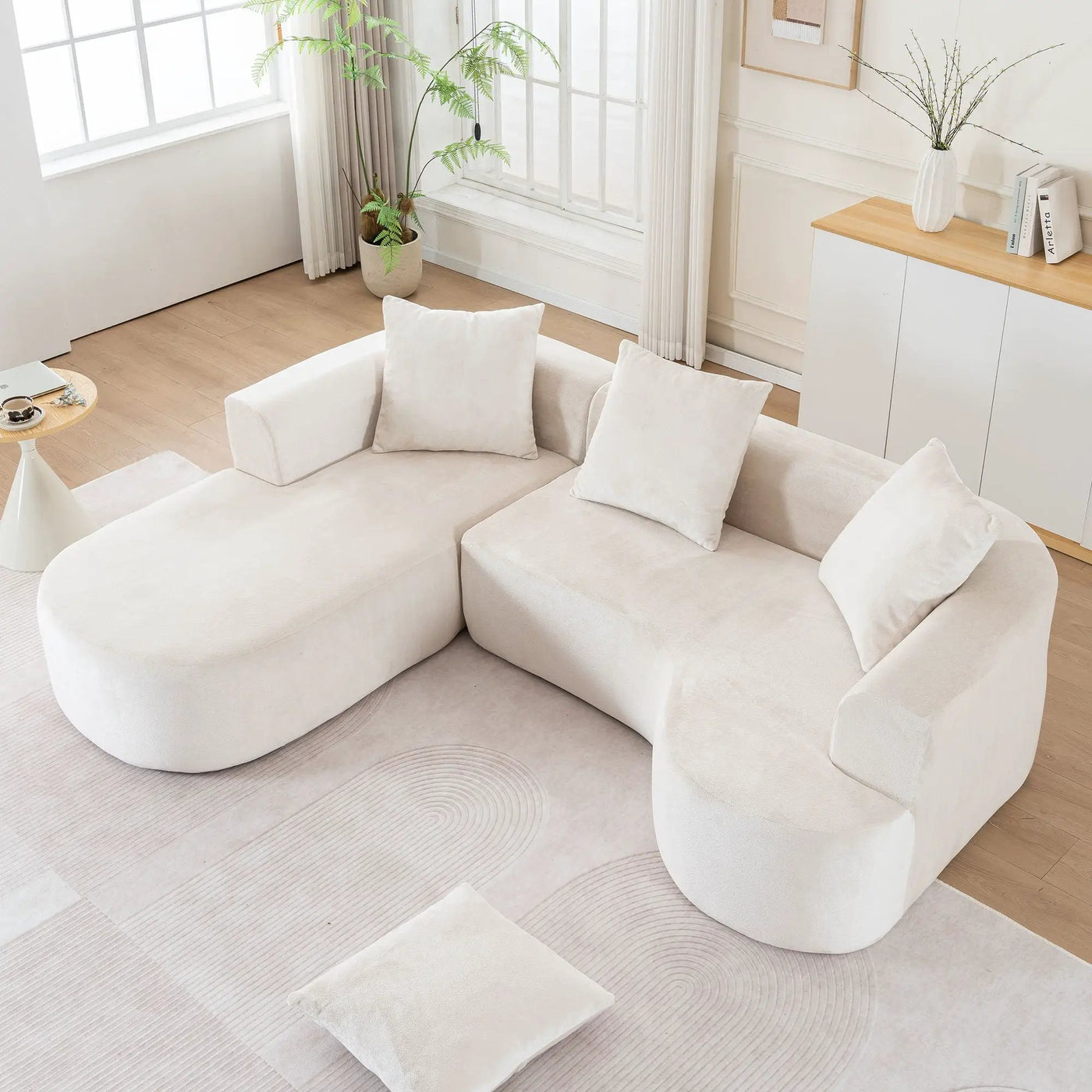 Modular Sectional Sofa With L Shape Chaise With Deep Seat by Unique Piece Furniture
