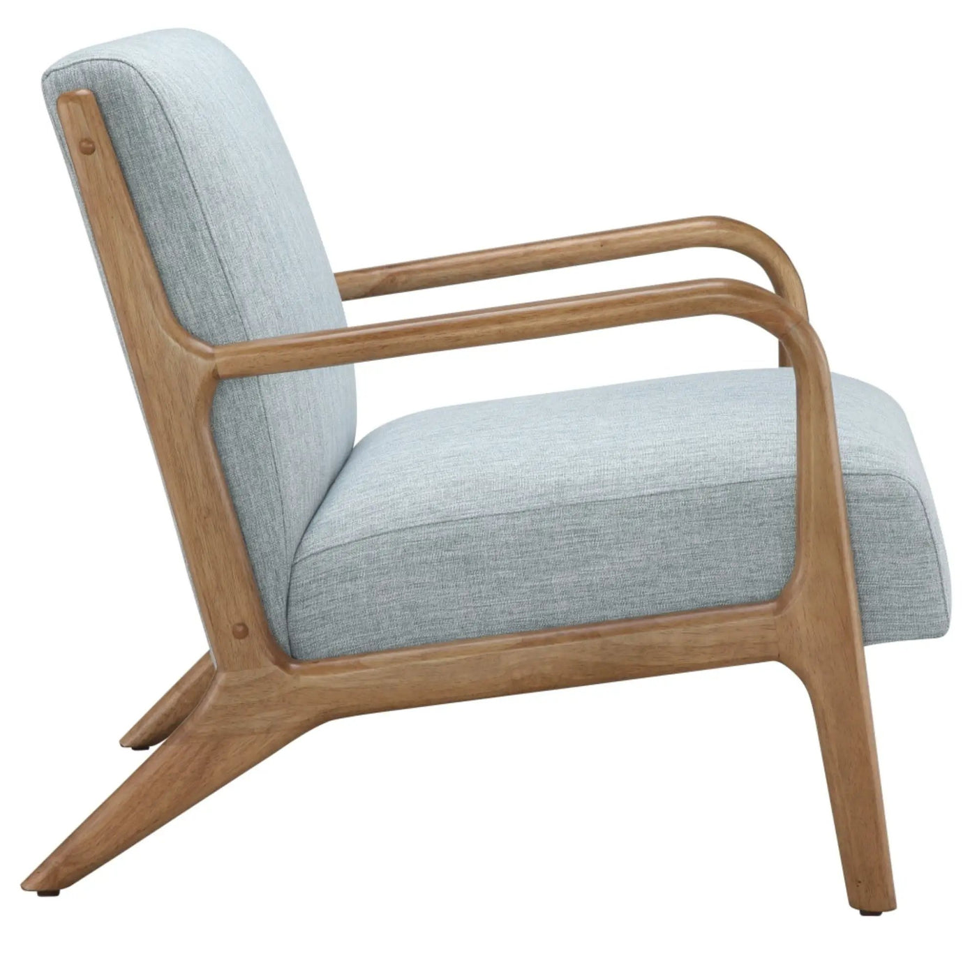 Mid-Century Style Lounge Chair With Upholstered Seat by HouseOfZazla