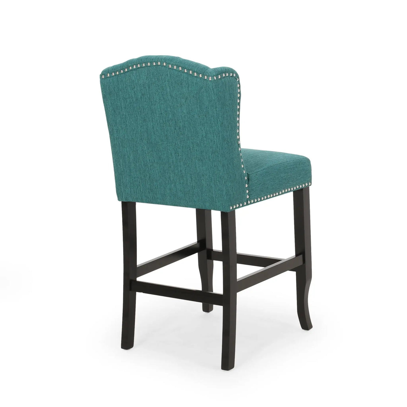 Vienna Fabric Tufted Counter Stool With Nailhead Accents (Set of 2) by HouseOfZazla