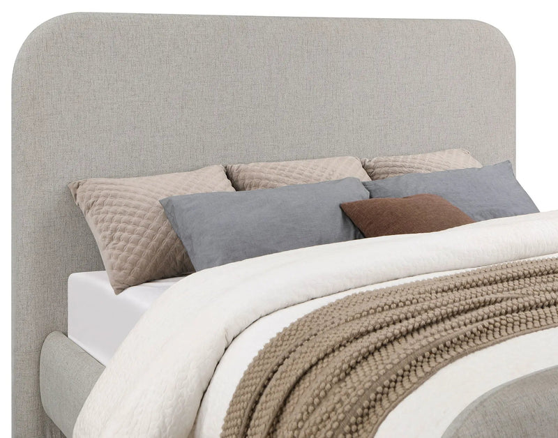 Wren Upholstered Queen Panel Bed Grey by Unique Piece Furniture