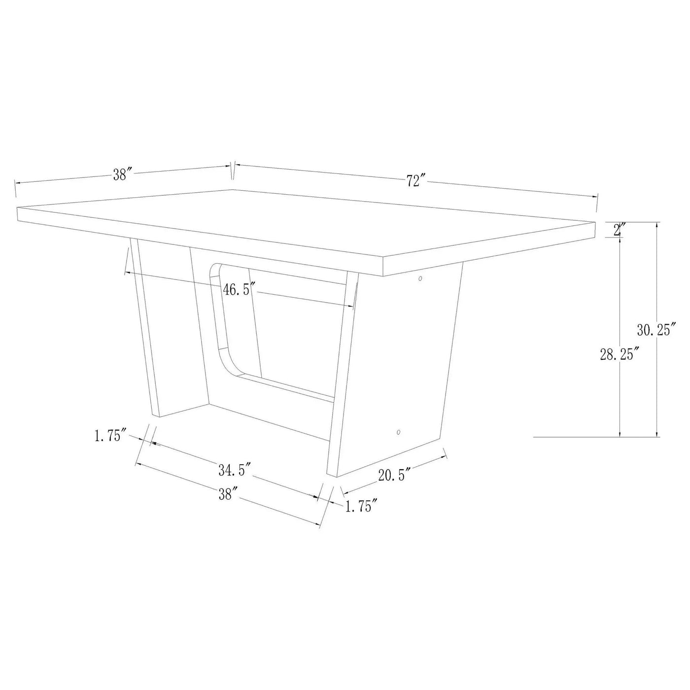 Yorba - Rectangular Dining Table Set by HouseOfZazla