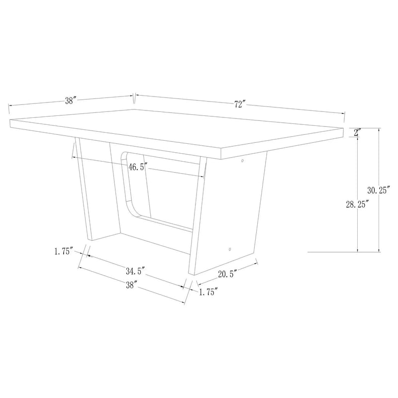 Yorba - Rectangular Dining Table Set by HouseOfZazla