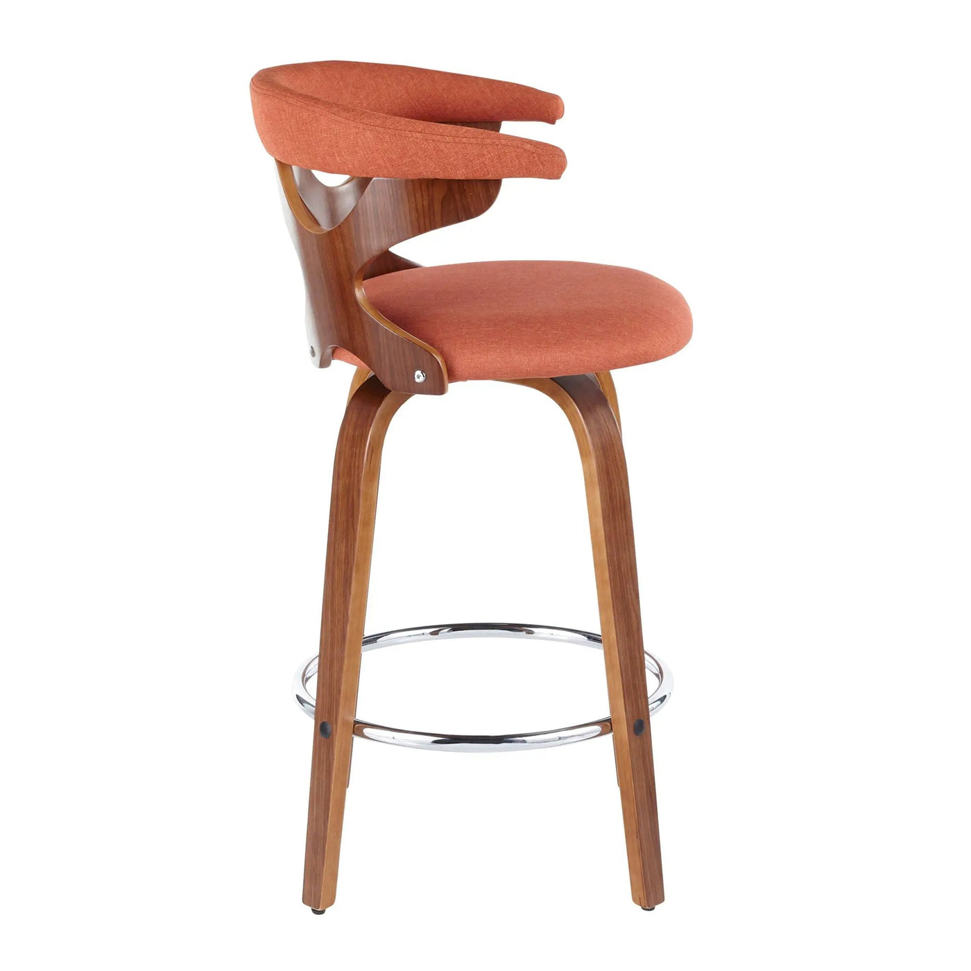 Gardenia - Mid Century Modern Fixed Height Counter Stool With Swivel (Set of 2) by HouseOfZazla