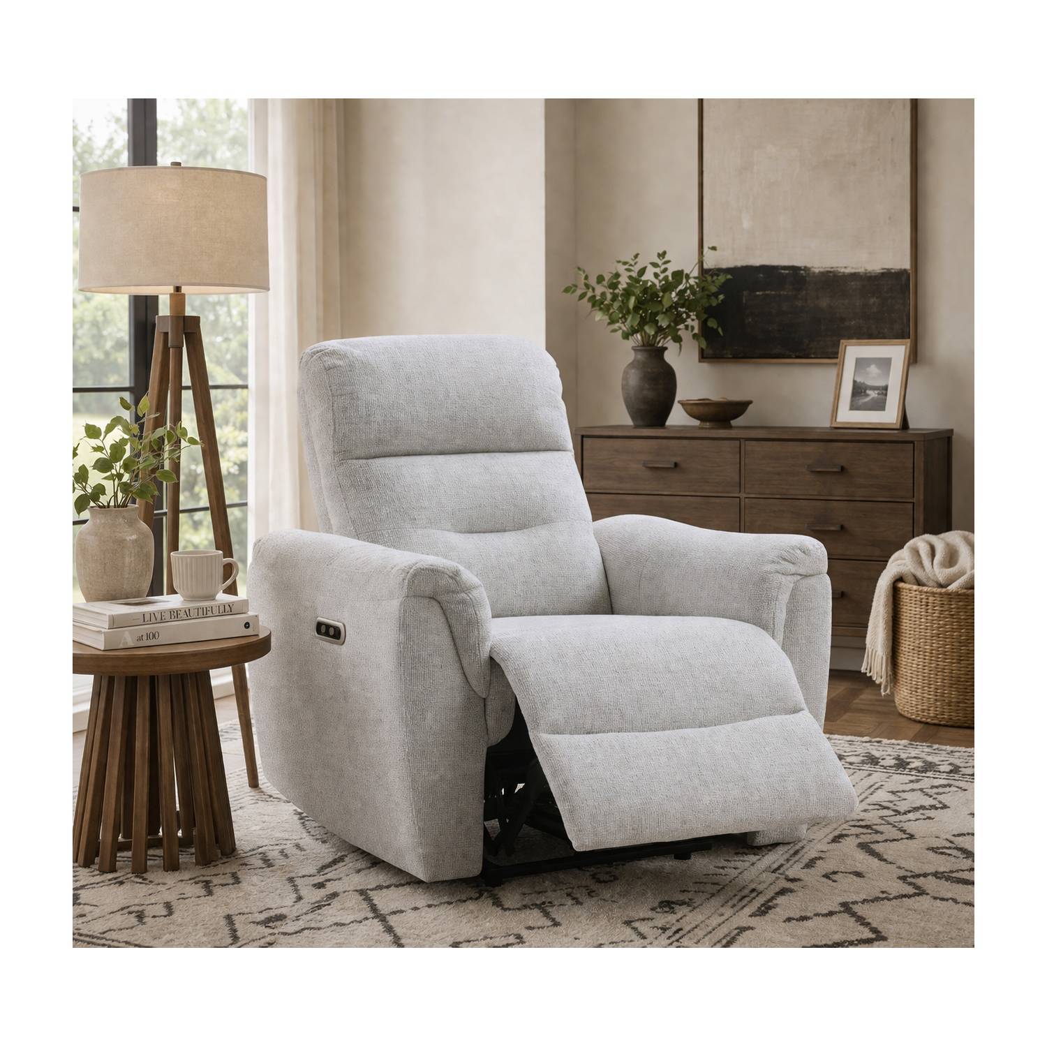 Eastre - Power Motion Recliner With USB Port - Gray by HouseOfZazla
