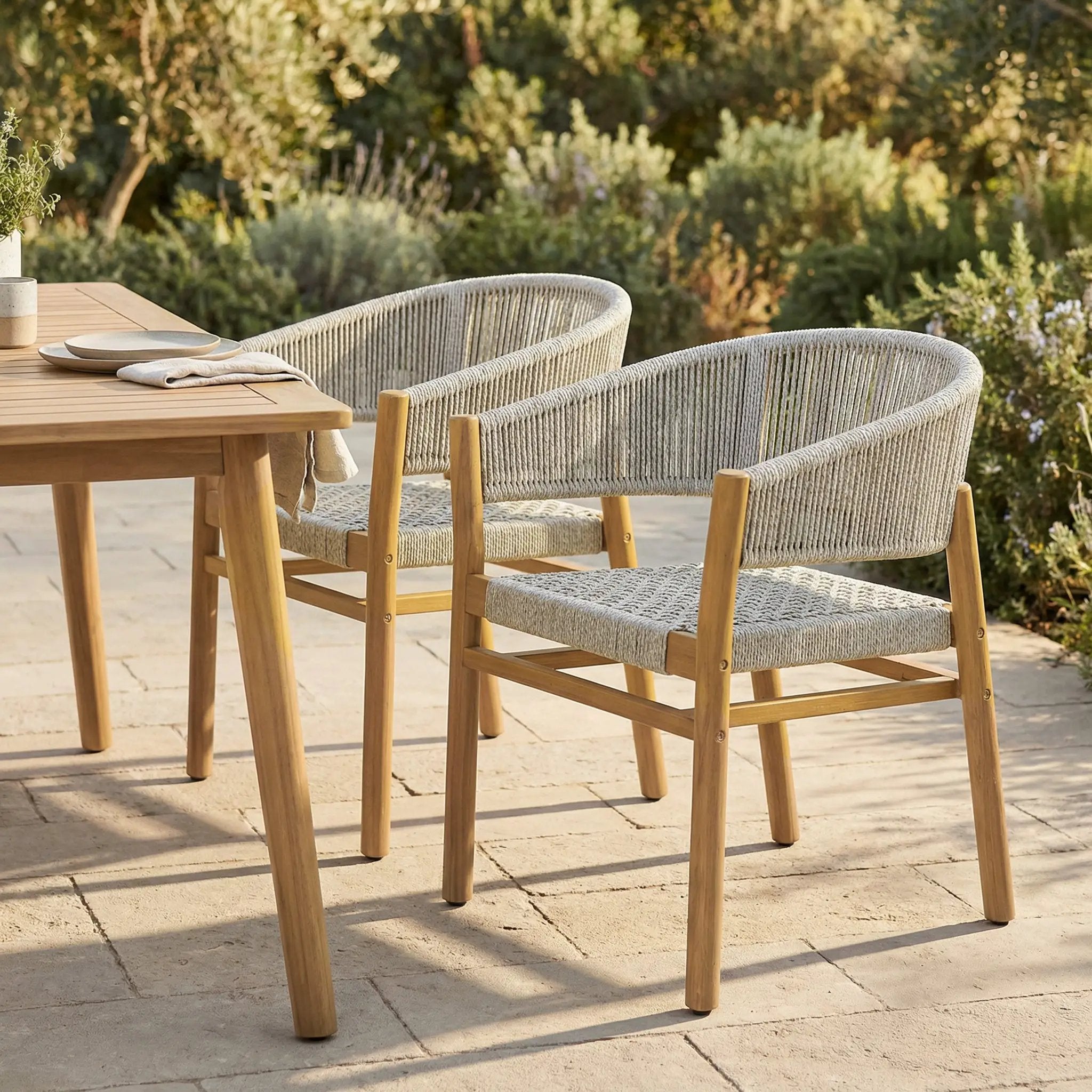 Outdoor Accent Chair Set 2 Person Seating Group by HouseOfZazla
