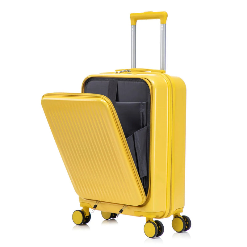 14'/20' 2-Piece ABS Spinner Wheel Luggage Set with Combination Lock by HouseOfZazla