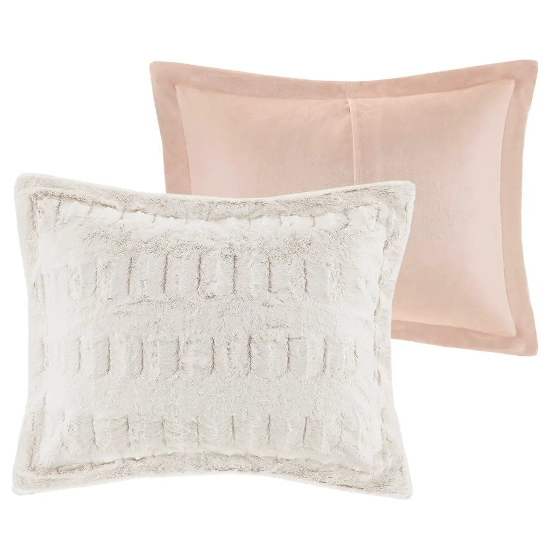 Twin/Twin XL Back Print Long Fur Comforter Mini Set by HouseOfZazla