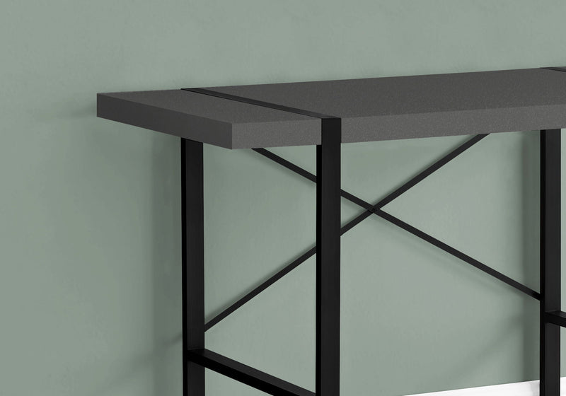 Gray Computer Desk with Modern Industrial Design - 49" W x 23.75" D x 30" H, photo 3 of 4