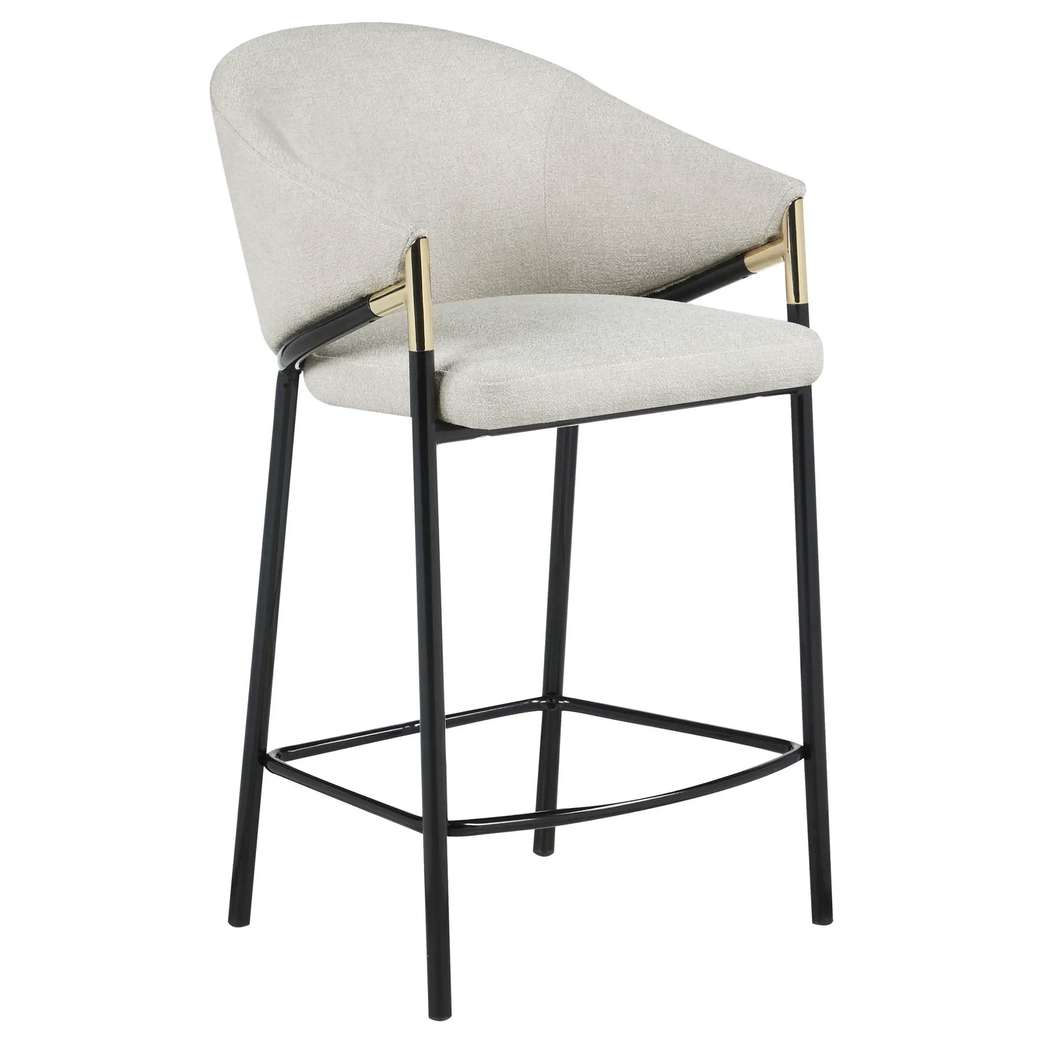 Sloped Arm Counter Stools (Set of 2) - Beige by HouseOfZazla