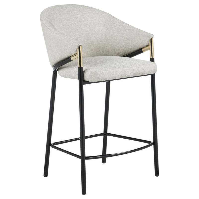 Sloped Arm Counter Stools (Set of 2) - Beige by HouseOfZazla
