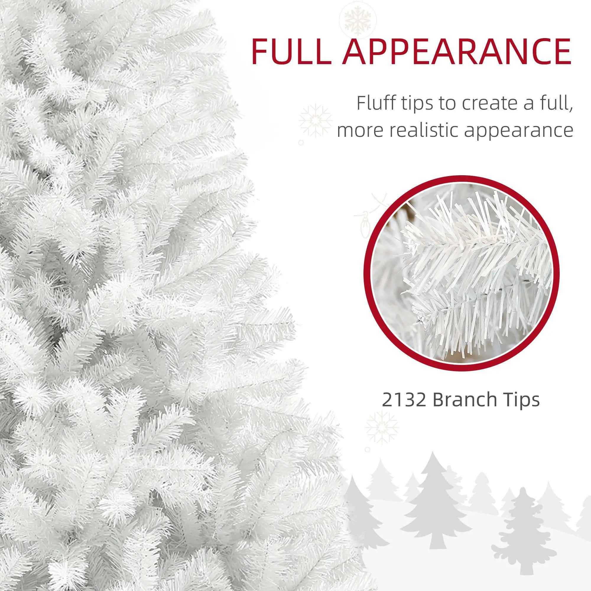 HOMCOM 9ft Tall Artificial Christmas Tree by HouseOfZazla