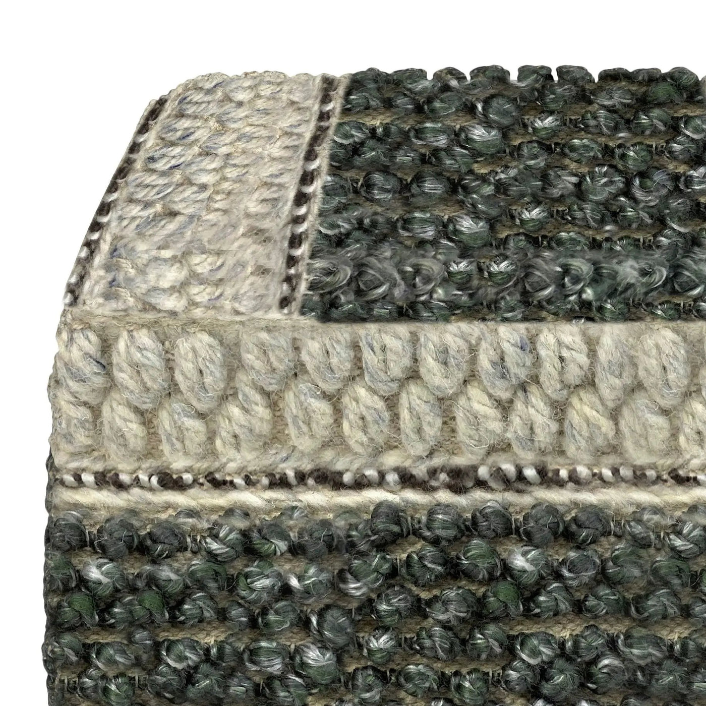 Grady - Handcrafted Square Pouf by HouseOfZazla