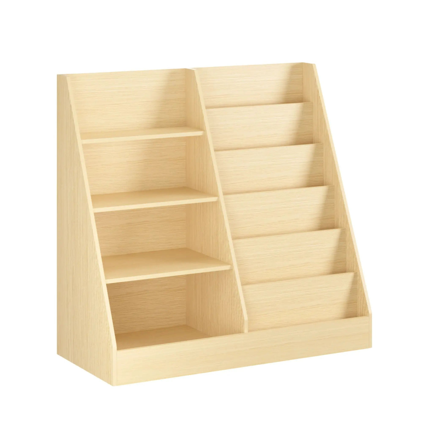 Bookshelf And Toy Storage Organizer, 4 Tier Bookcase With Display Stand For Playroom by HouseOfZazla