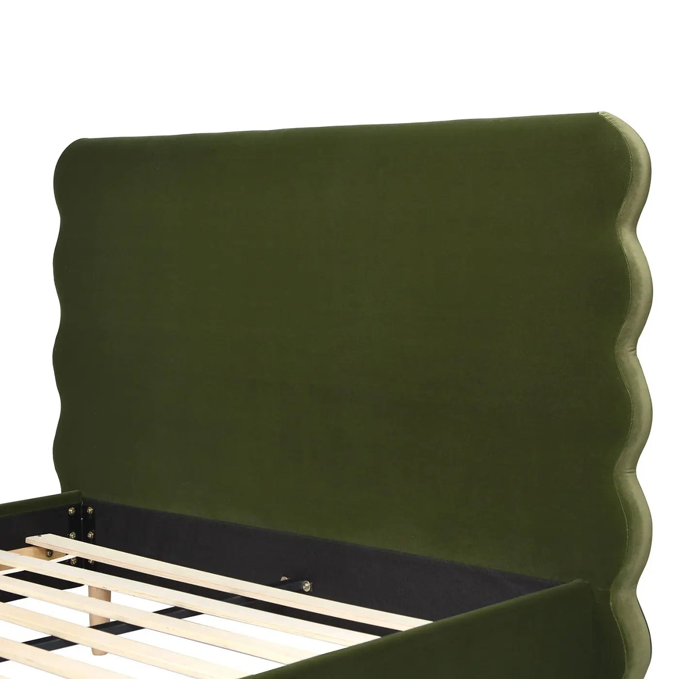 Stockholm - Modern Wavy Headboard Platform Bed by HouseOfZazla