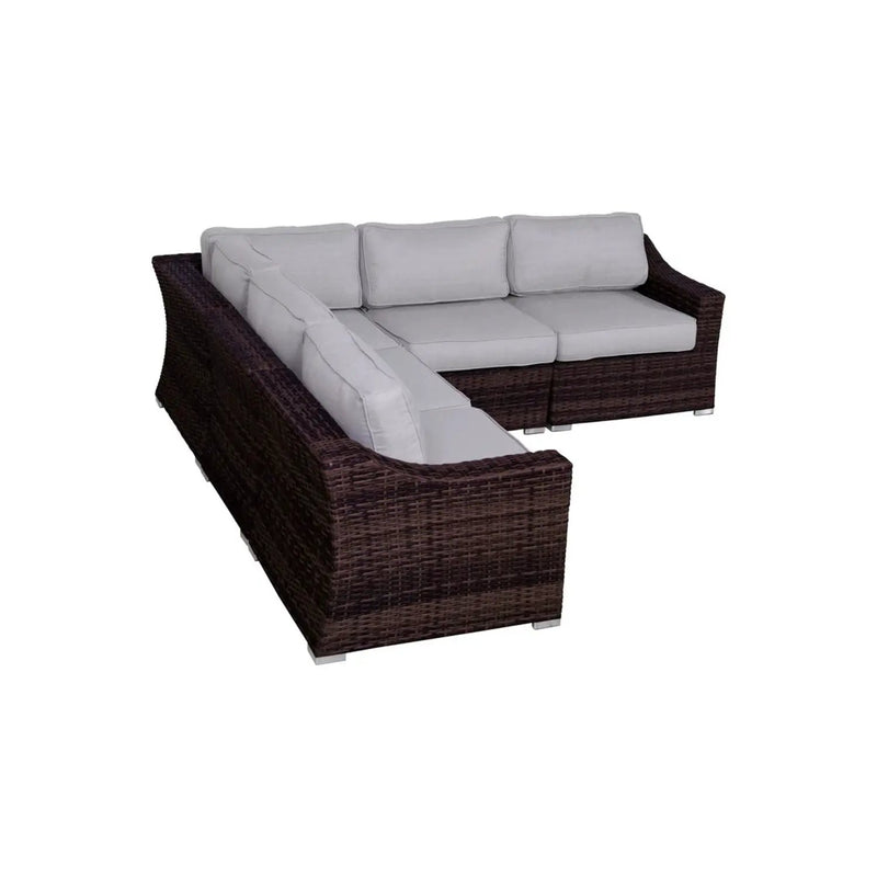 Outdoor Wicker Sofa Seating Group With Cushions by Unique Piece Furniture