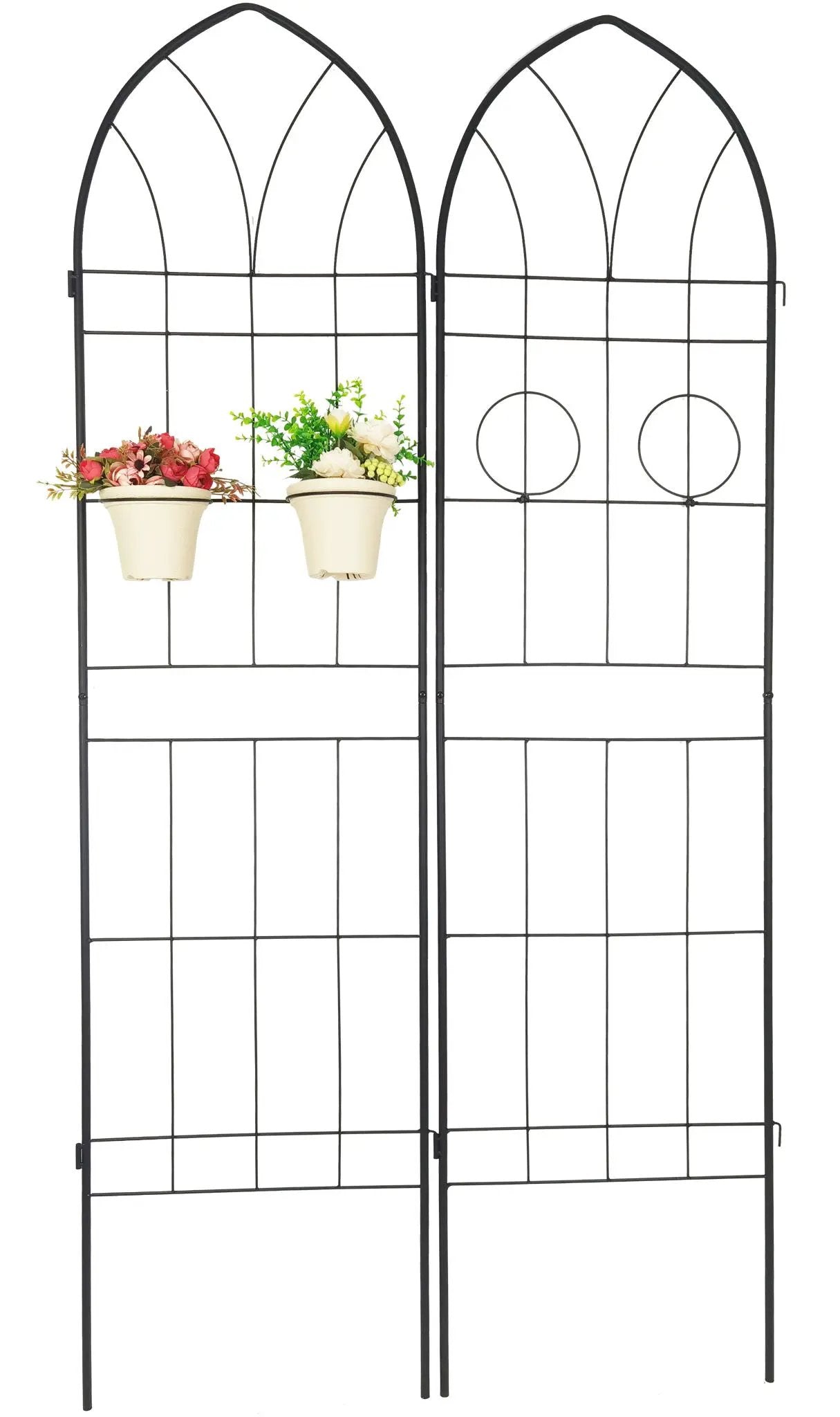 Metal Garden Trellis Rustproof Trellis For Climbing Plant, Outdoor Flower Support by HouseOfZazla