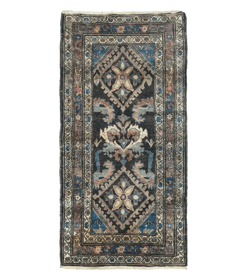 3' X 6' Antique Handmade India Floral Oriental Wool Rug Veg Dyes Nice by Jewel Rugs