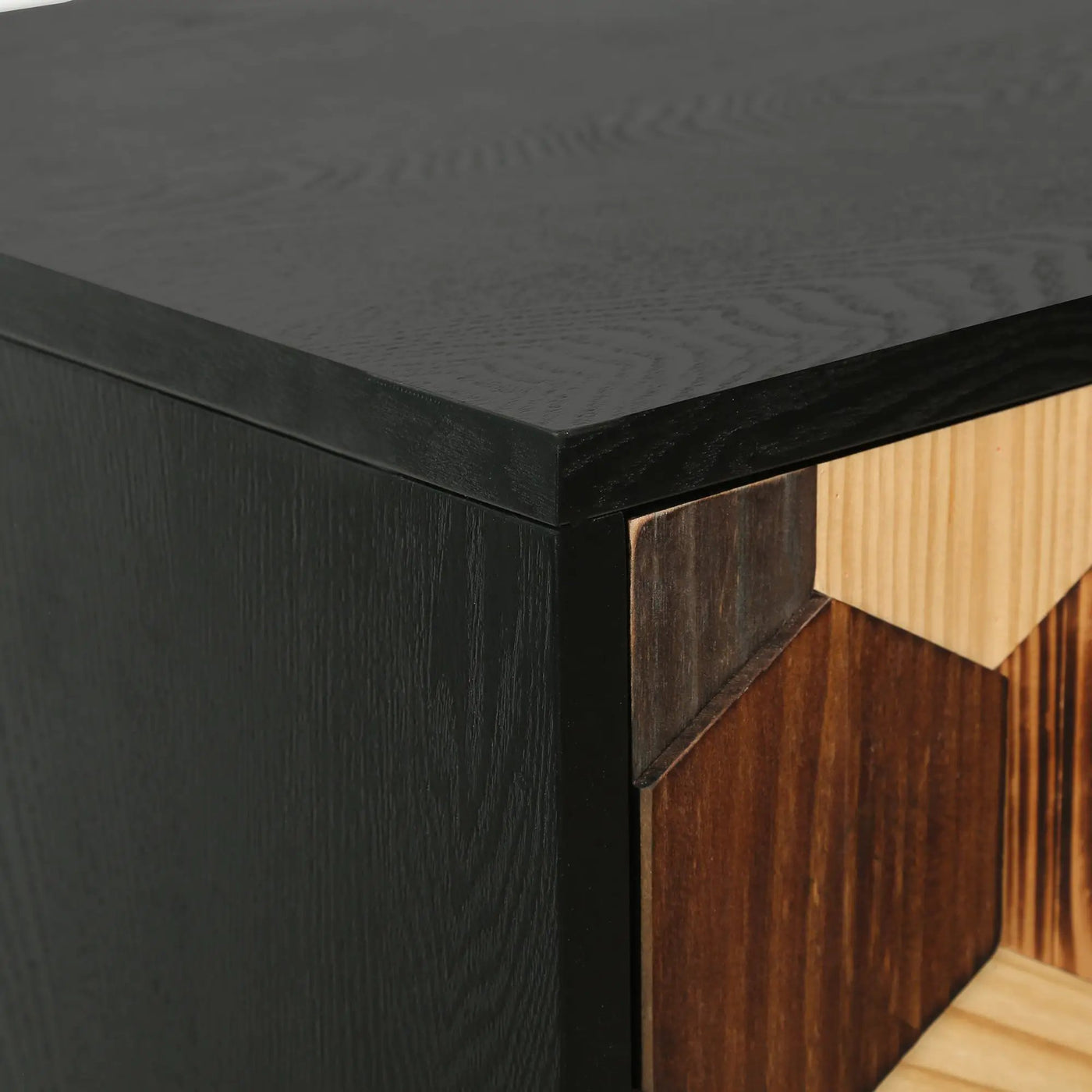 30.31" Modern Accent Cabinet with Honeycomb Pattern by HouseOfZazla