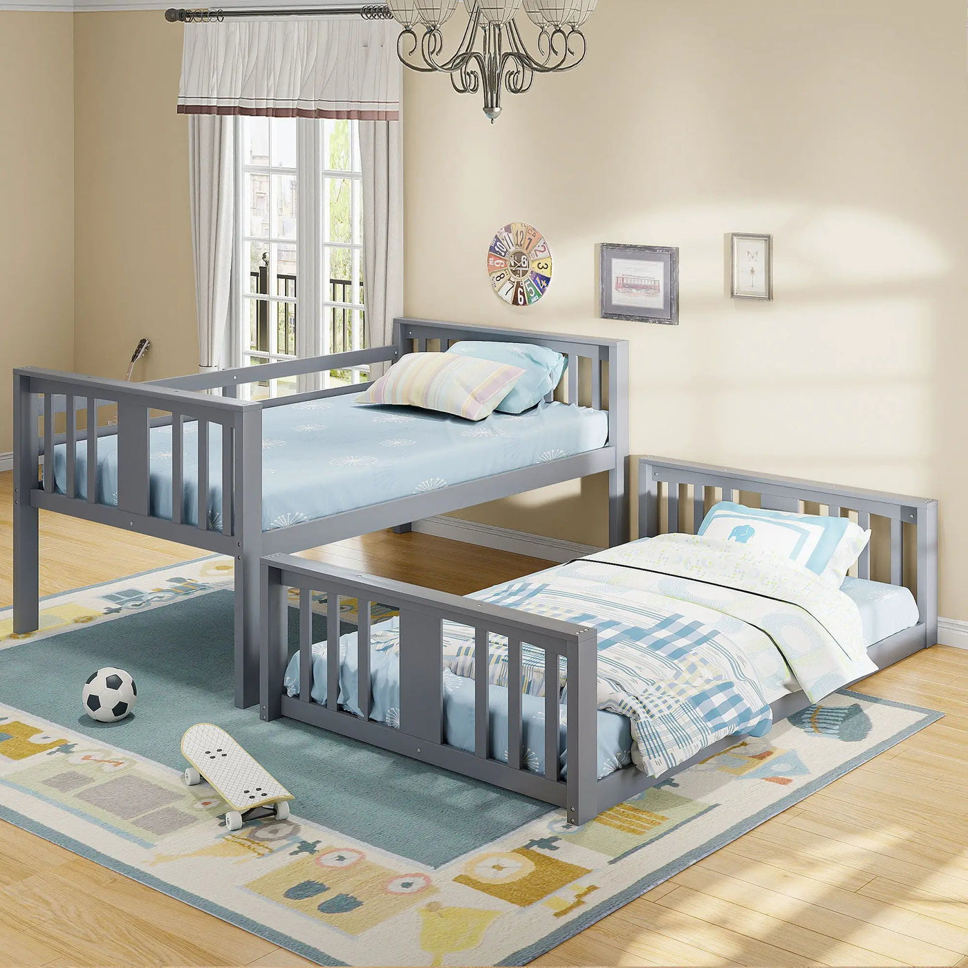 Solid Construction Bunk Bed & Ladder by HouseOfZazla