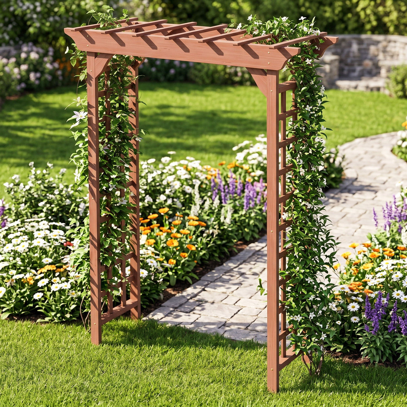 Wedding Arbor With Trellis Design by HouseOfZazla
