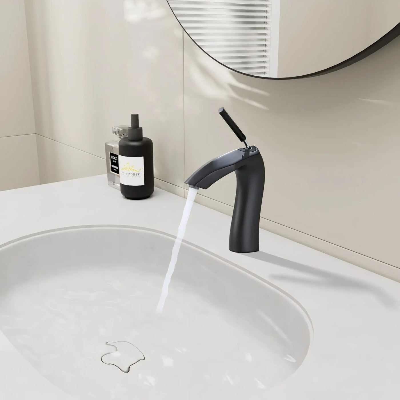 Contemporary Single Handle Lavatory Basin Sink Faucet Brass by HouseOfZazla