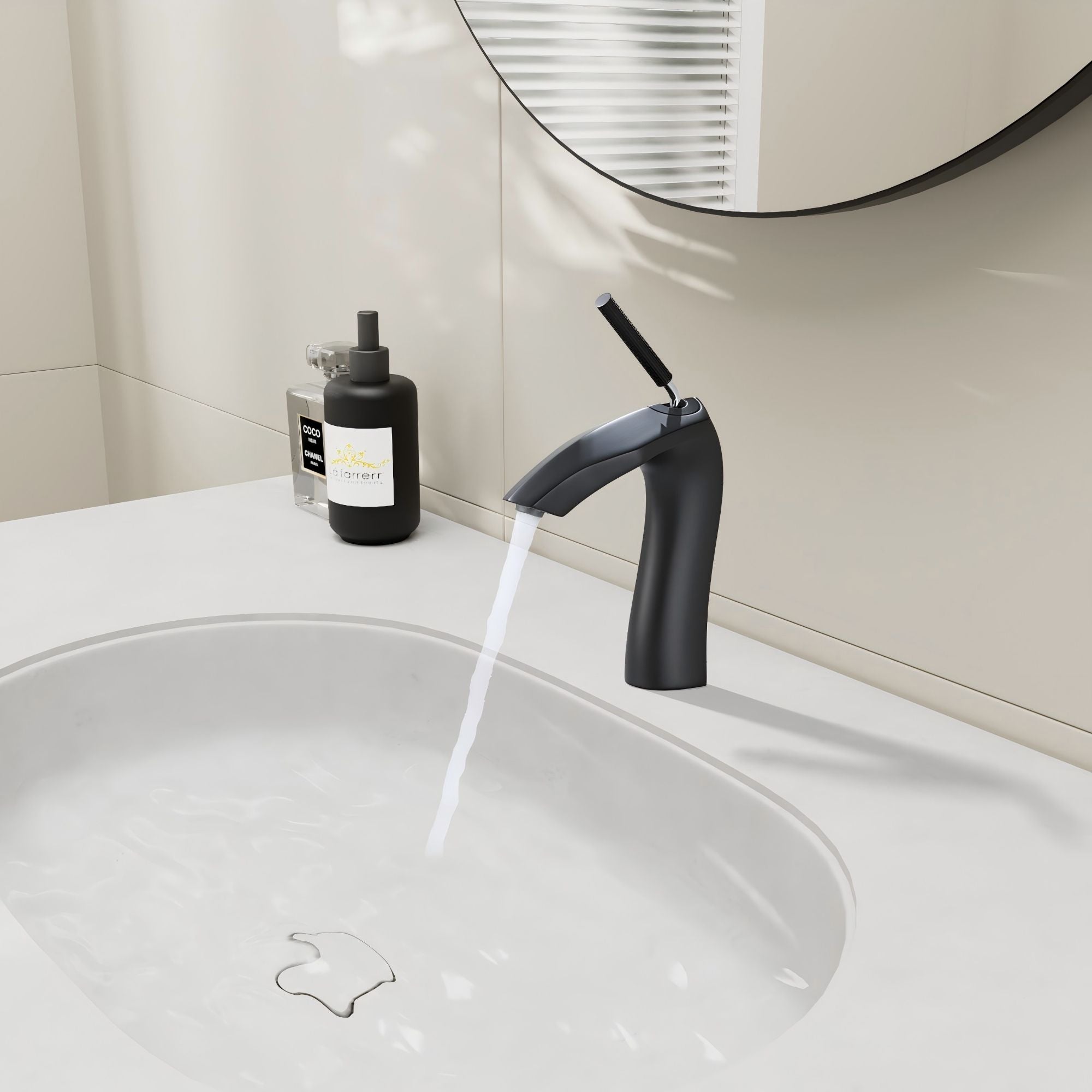 Contemporary Single Handle Lavatory Basin Sink Faucet Brass by HouseOfZazla
