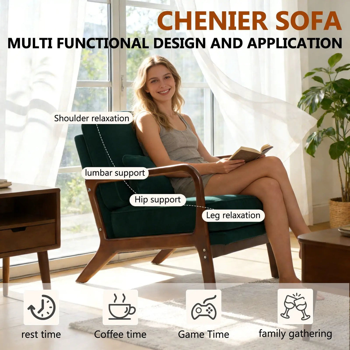 Upholstered Living Room Chair by HouseOfZazla
