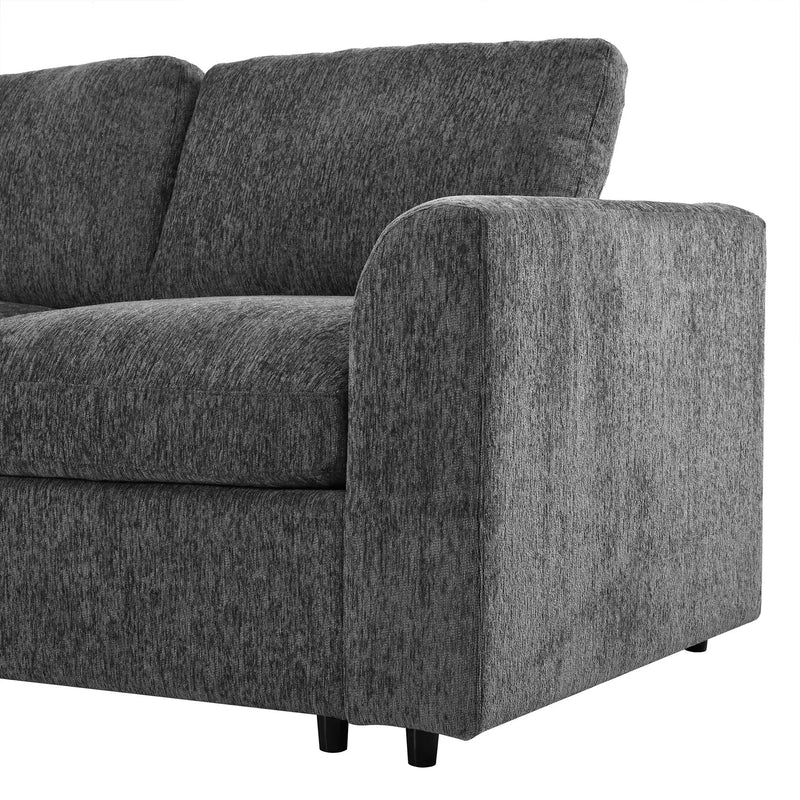 U-Style 130.3" Modular Sectional Sofa, 4-Seater by HouseOfZazla