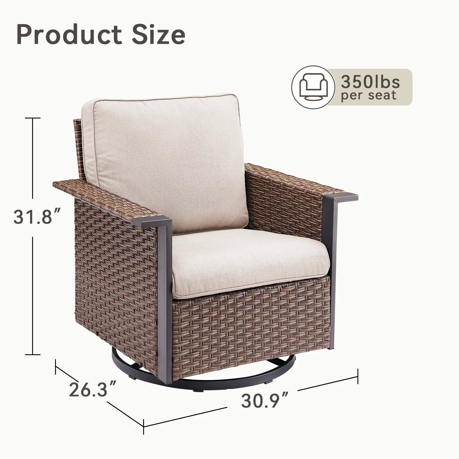 Outdoor Swivel Rocking Chairs by HouseOfZazla