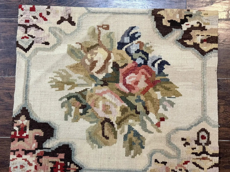 Antique Bessarabian Flatweave Kilim Rug 2x3, Sampler Rug 2 x 3 ft, Small Flatweave, Wool Handmade by Jewel Rugs