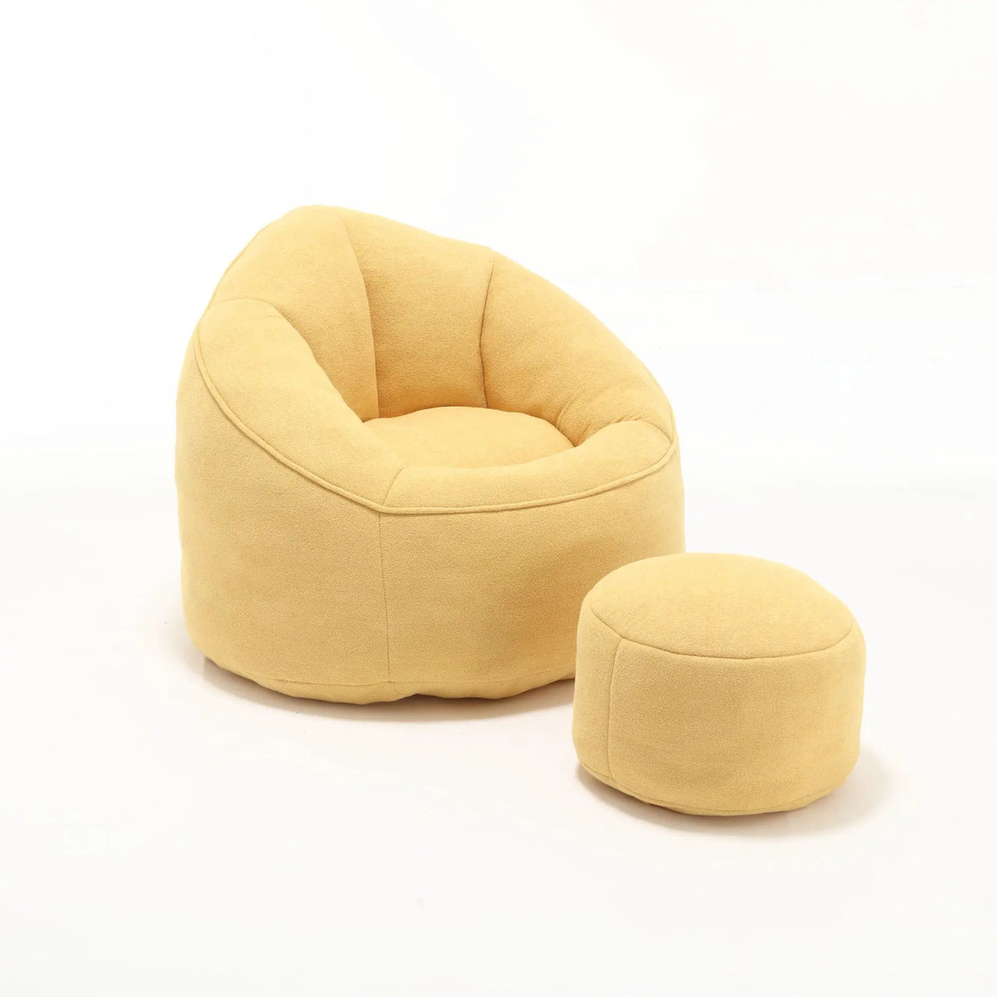 Bedding Bean Bag Sofa Chair High Pressure Foam With Footrest by HouseOfZazla