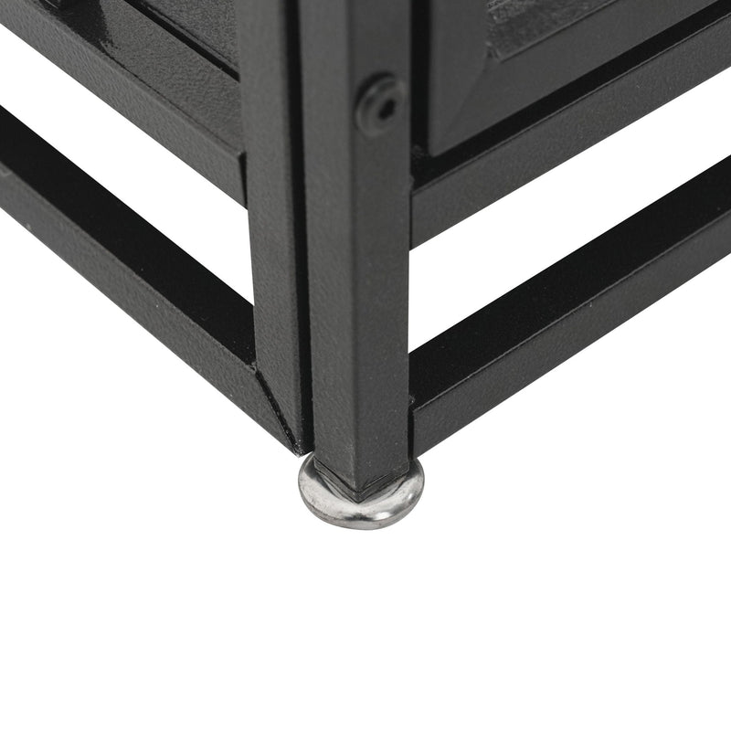 Extra Large Heavy Duty Dog Crate With Removable Pans For Dogs - Black by HouseOfZazla