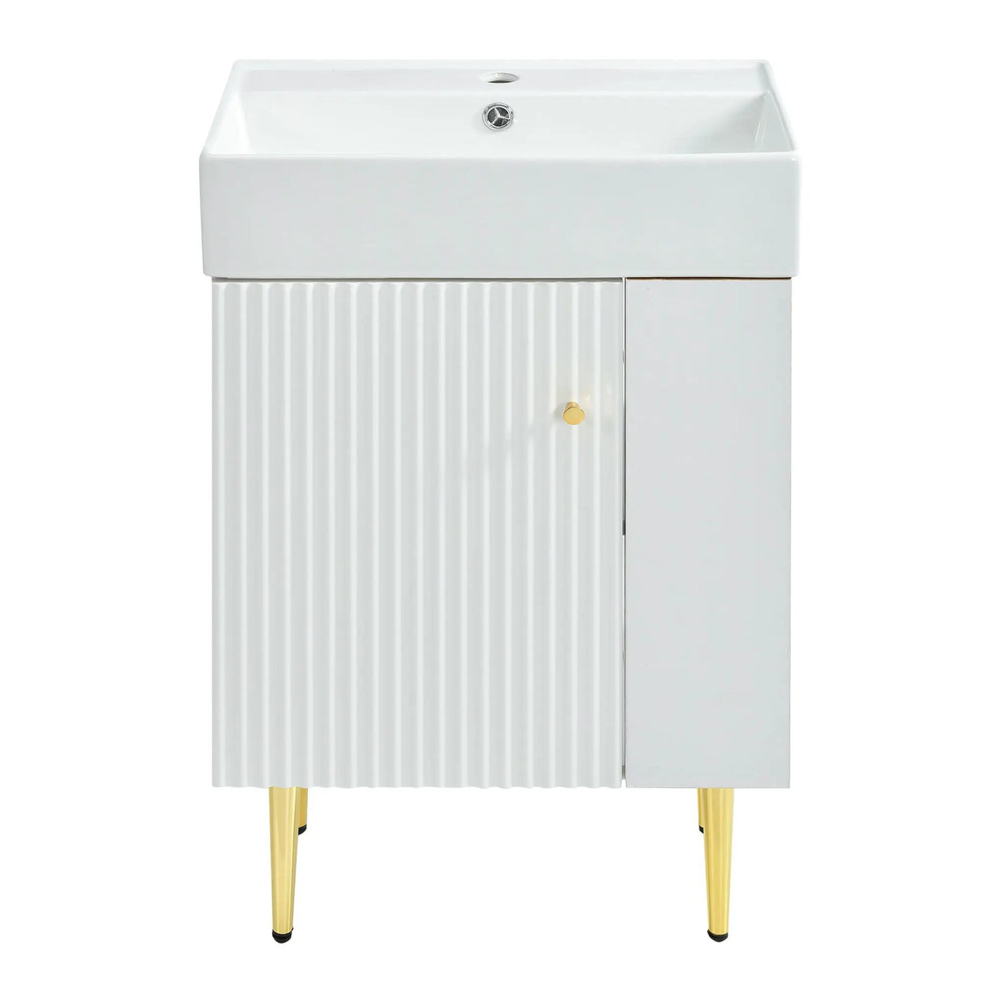Bathroom Vanity, Combo Cabinet, Bathroom Storage Cabinet, Single Ceramic Sink by HouseOfZazla