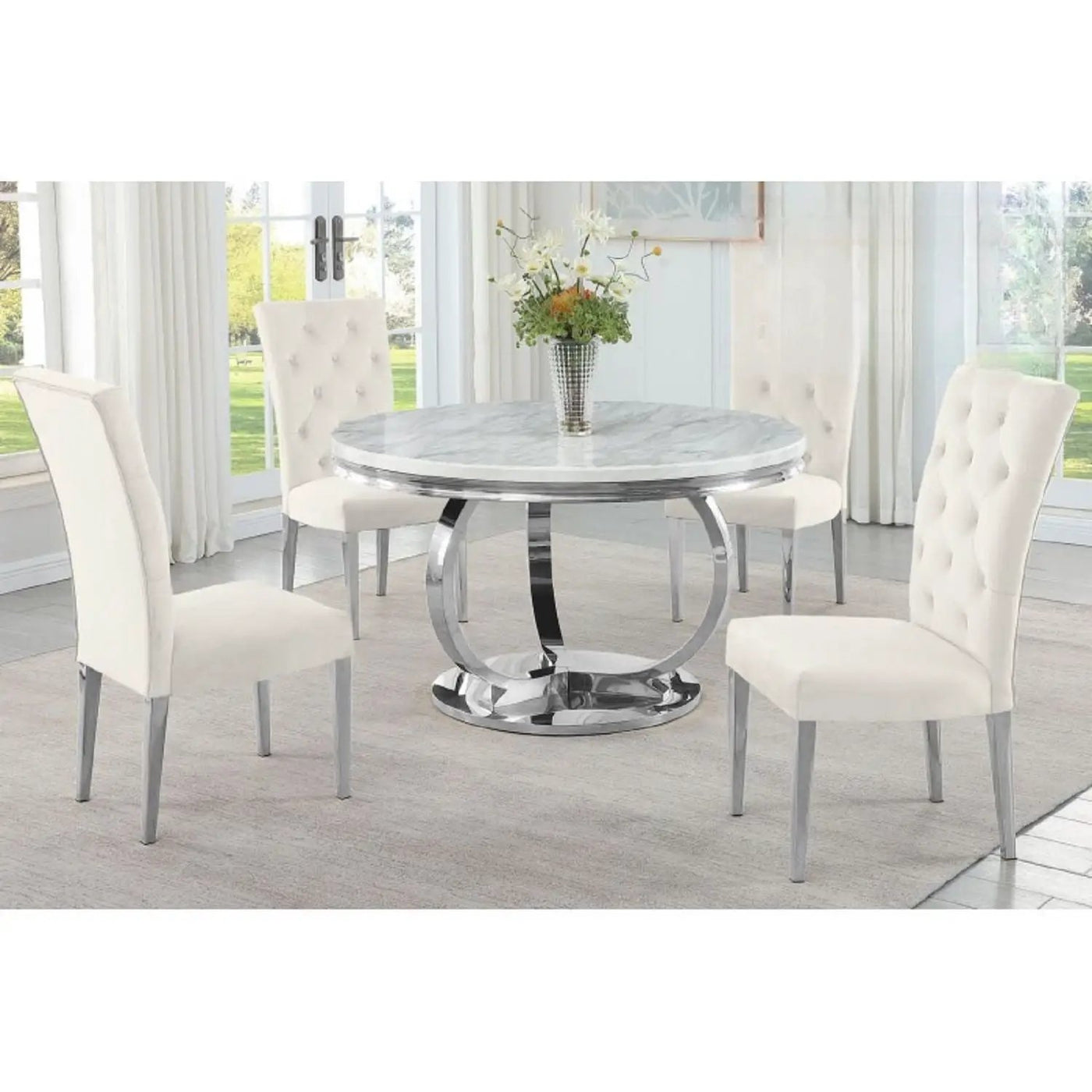 Modern Upholstered Tufted Dining Chair (Set of 2) by HouseOfZazla