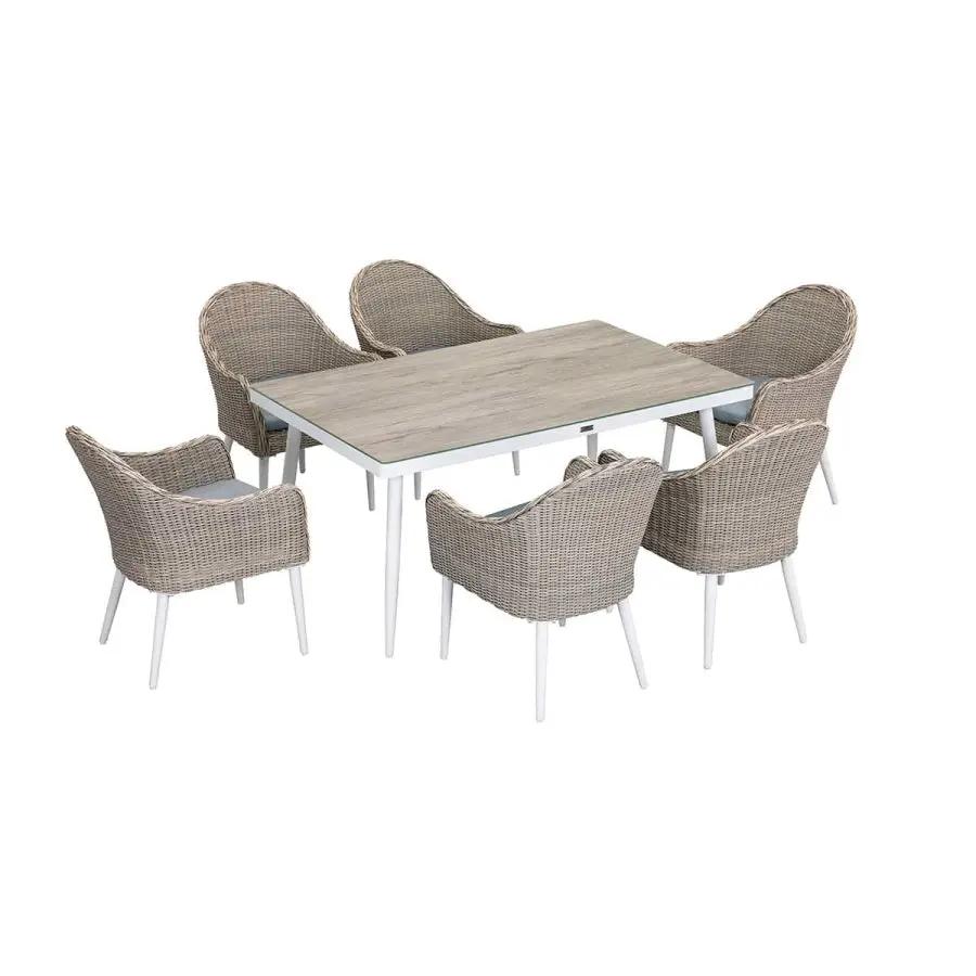 Allux 7-Piece Wicker Dining Set by Outdoor-USA®