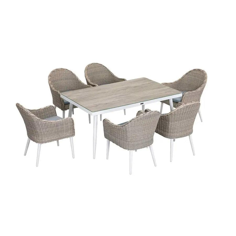 Allux 7-Piece Wicker Dining Set by Outdoor-USA®