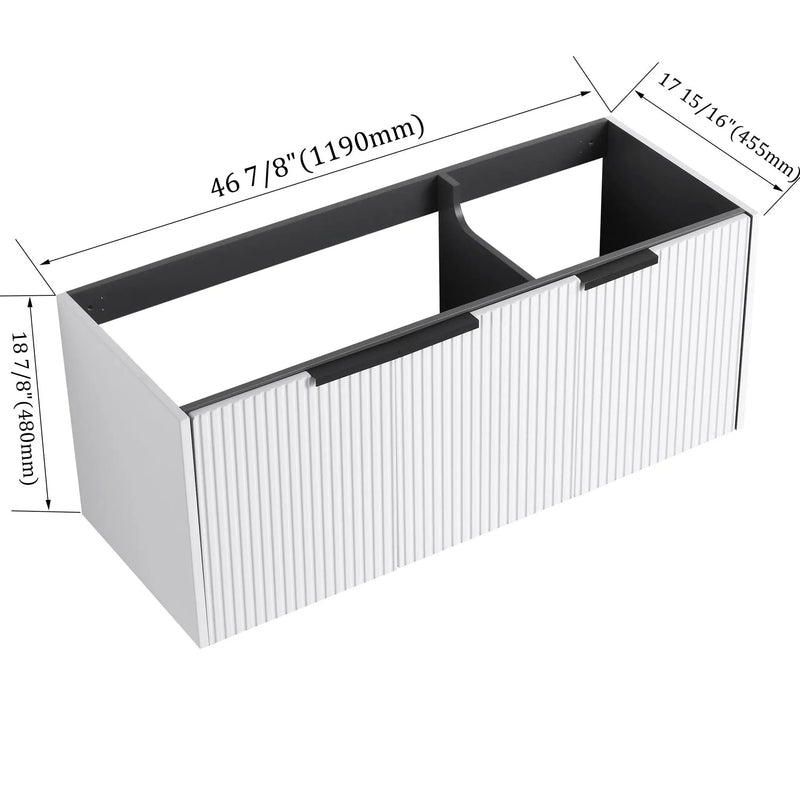 Contemporary Wall Mounted Bathroom Vanity With Soft Close Doors by Unique Piece Furniture