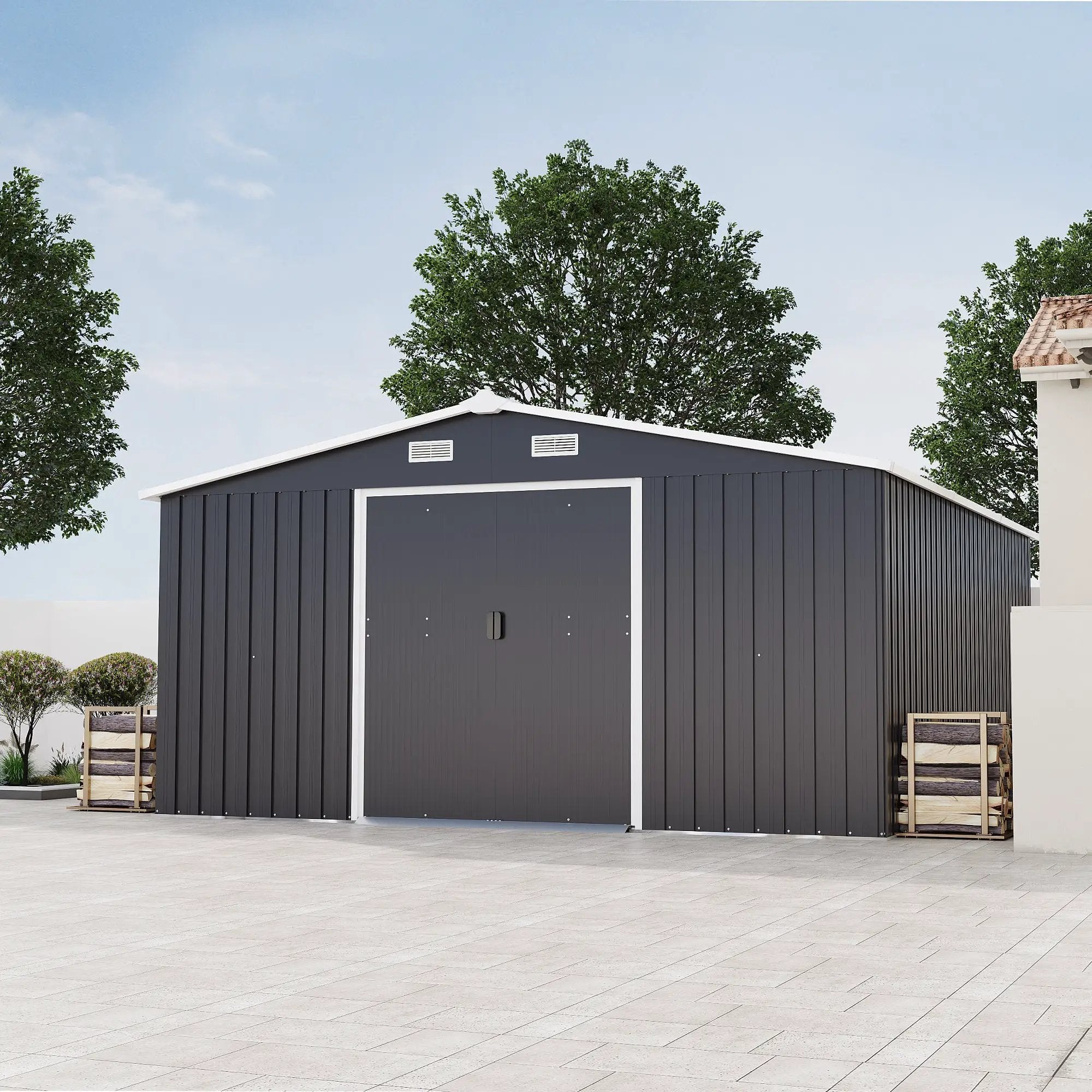 Campcraft 10x12ft Color Steel Plate Storage Shed by HouseOfZazla