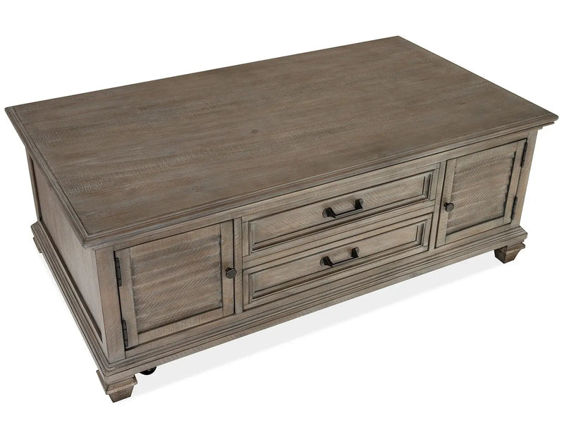 Lancaster - Lift Top Storage Cocktail Table (With Casters) - Dove Tail Gray by Unique Piece Furniture