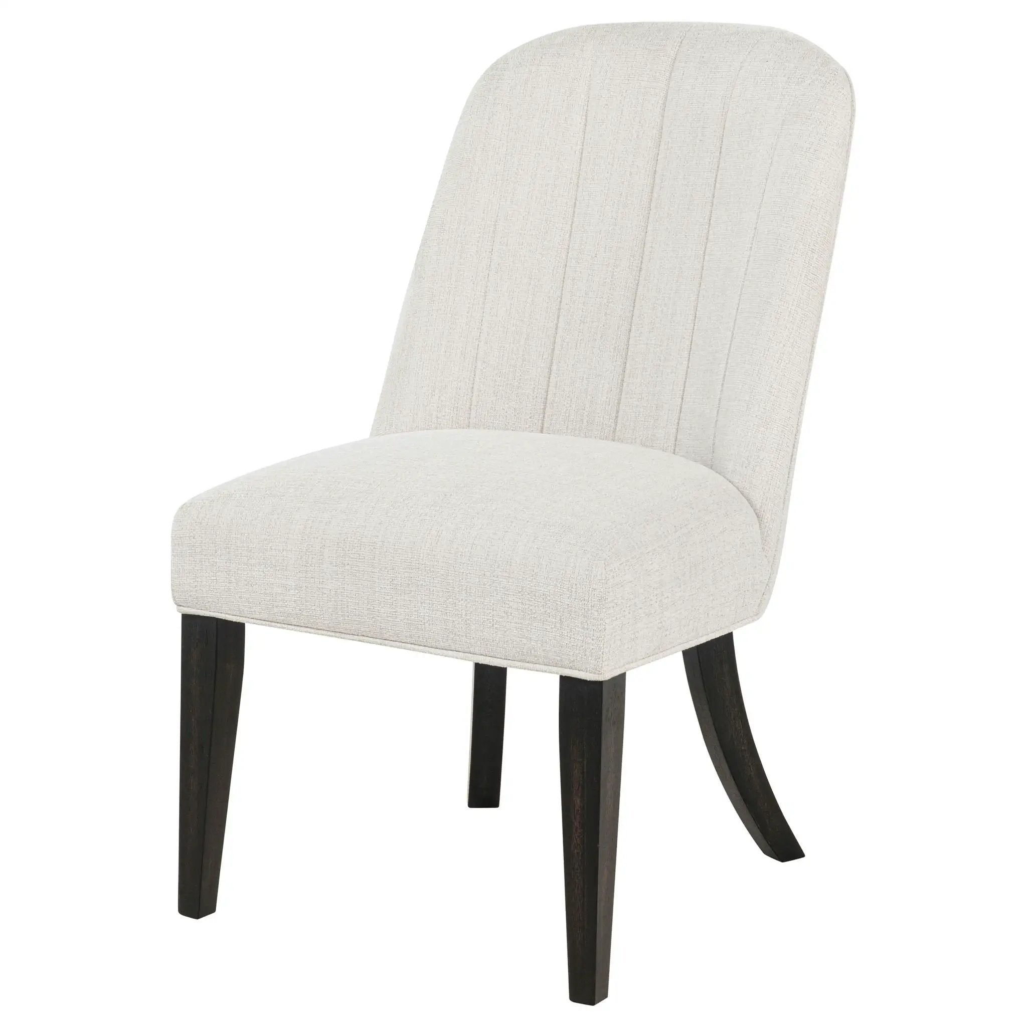 Leandro Upholstered Dining Side Chair Cream (Set of 2) by Unique Piece Furniture