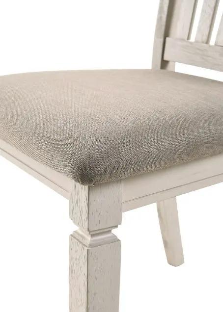 Fedele - Side Chair (Set of 2) - Tan Fabric & Cream by Unique Piece Furniture