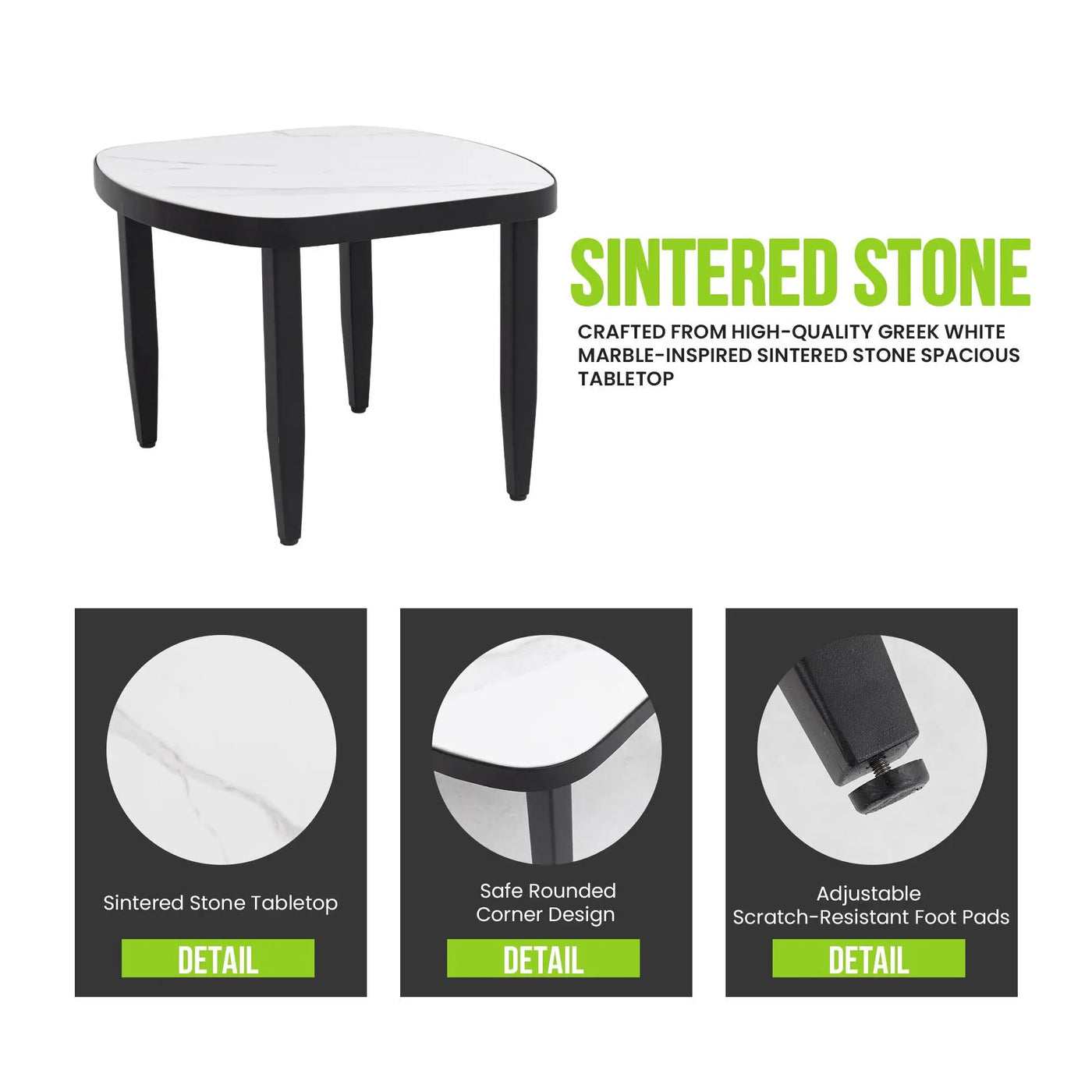 Outdoor Elegance Table, Rounded Corners by HouseOfZazla