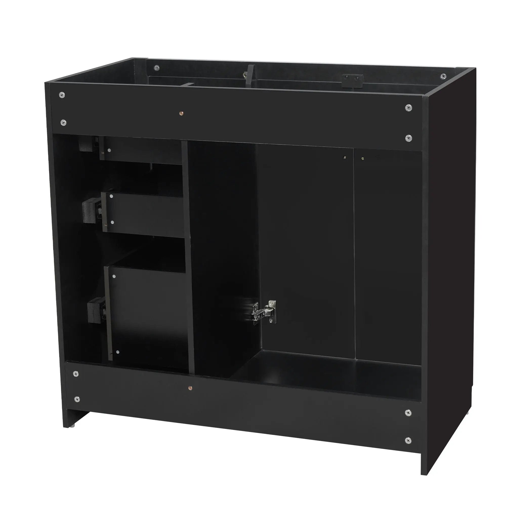Retro Style Bathroom Vanity, 3 Drawers & Soft Closing Doors by HouseOfZazla