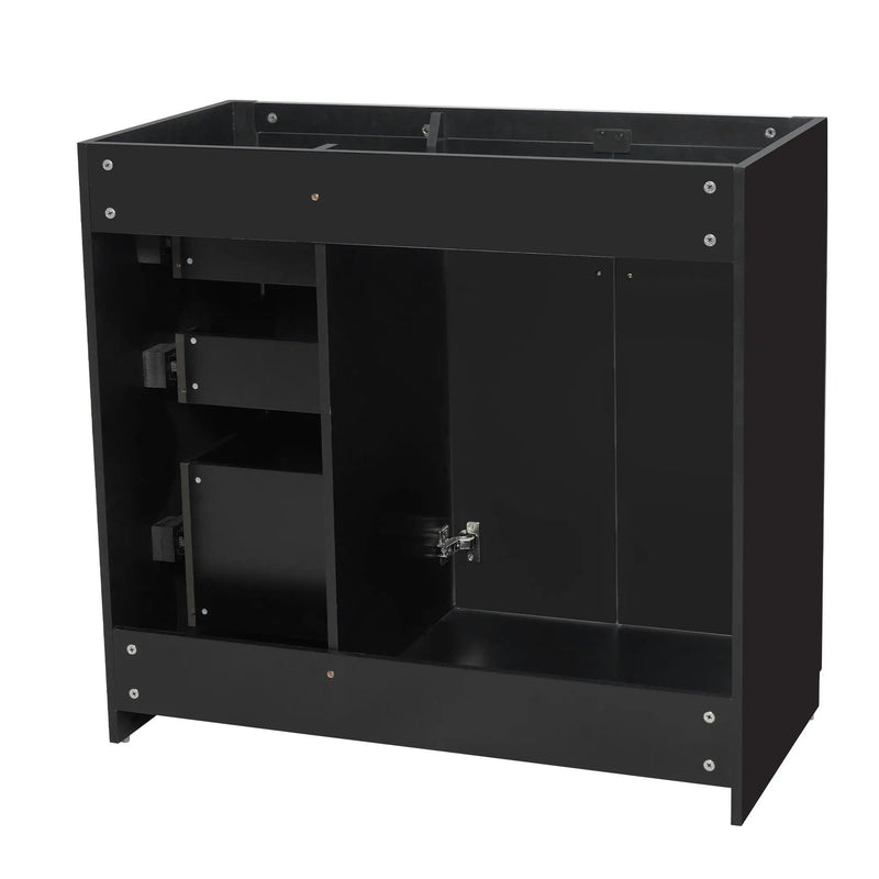 Retro Style Bathroom Vanity, 3 Drawers & Soft Closing Doors by HouseOfZazla