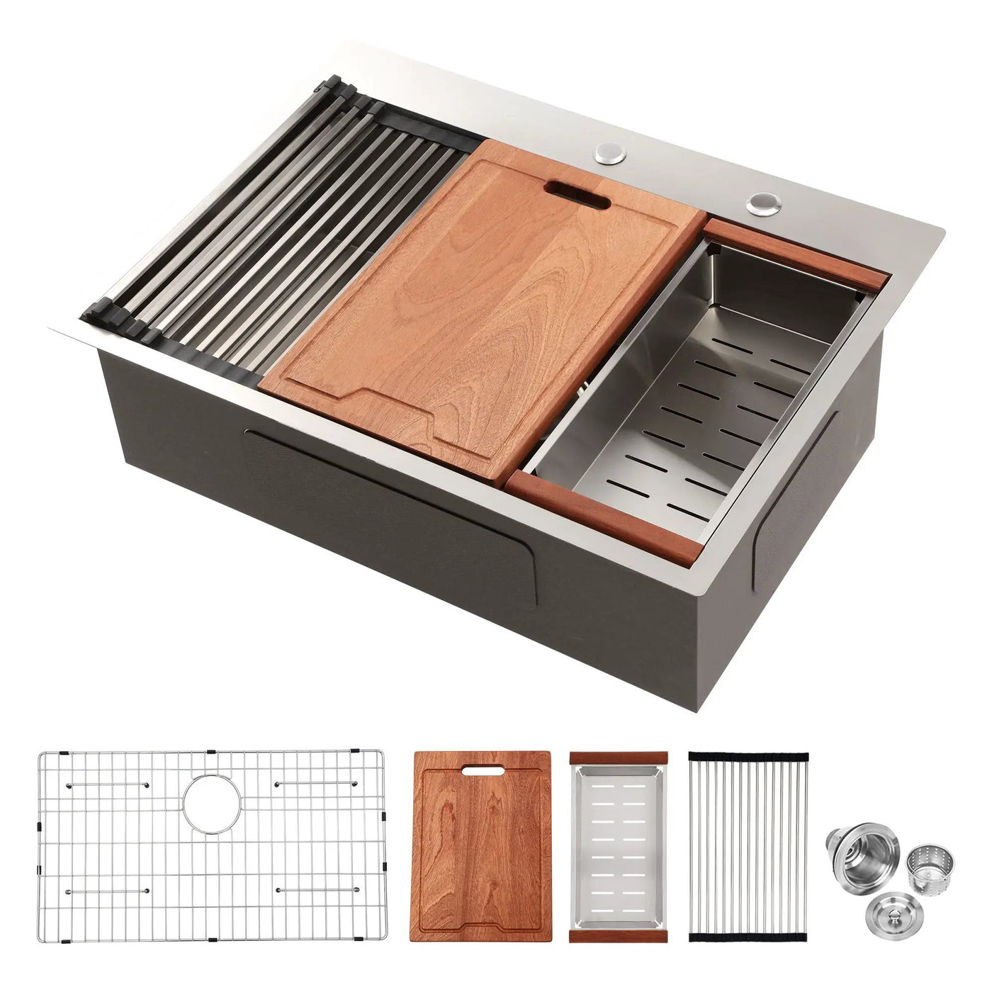Drop In Kitchen Sink Stainless Steel 16 Gauge by HouseOfZazla