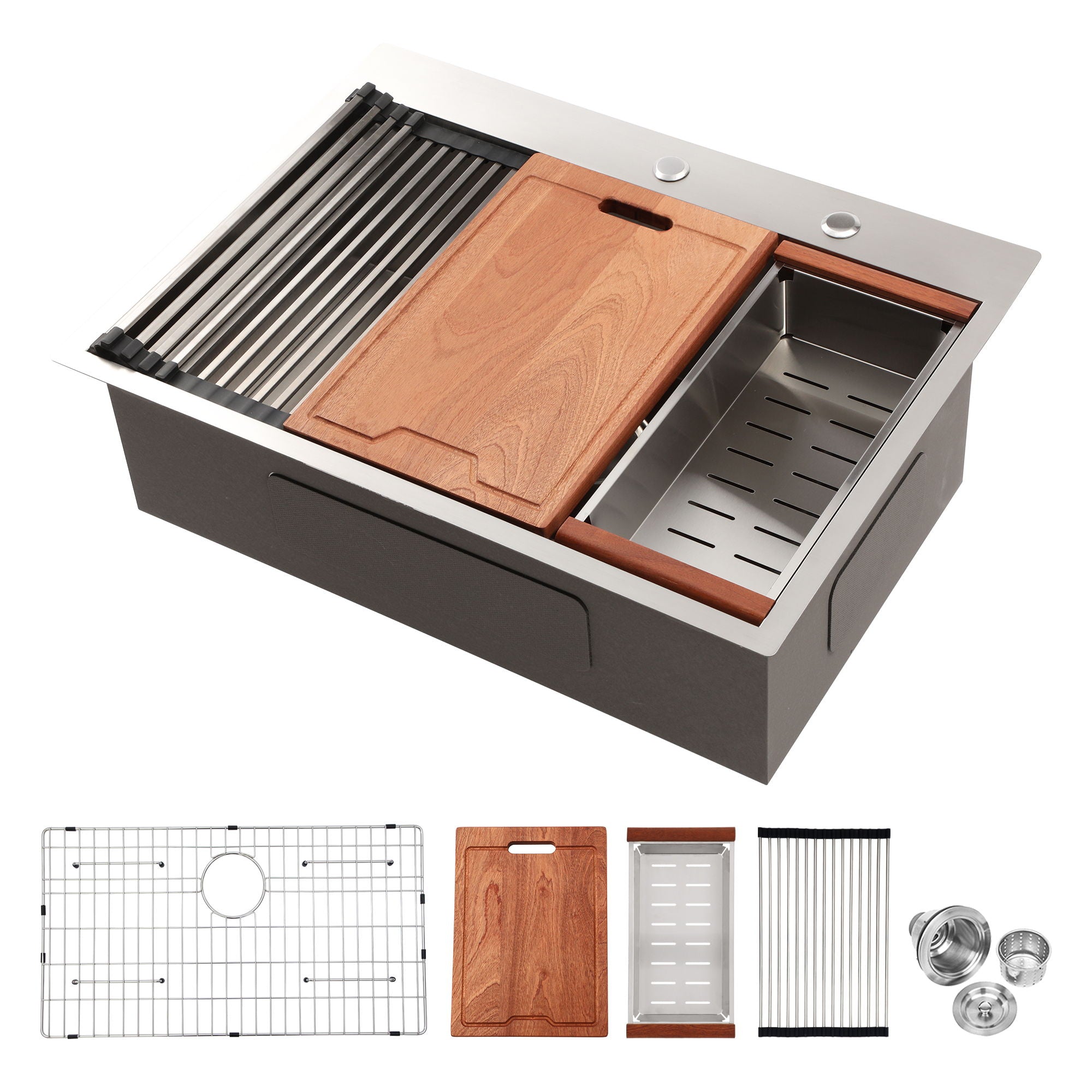 Drop In Kitchen Sink Stainless Steel 16 Gauge by HouseOfZazla