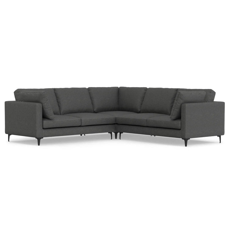 Ava - Mid Century Corner Sectional Sofa Handcrafted by Unique Piece Furniture